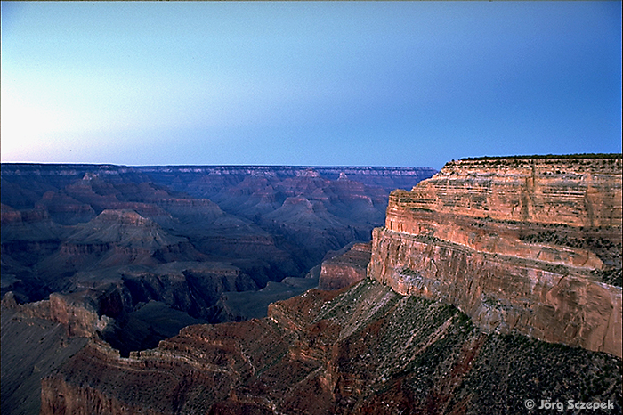 Grand Canyon NP, Abendstimmung am Südrand