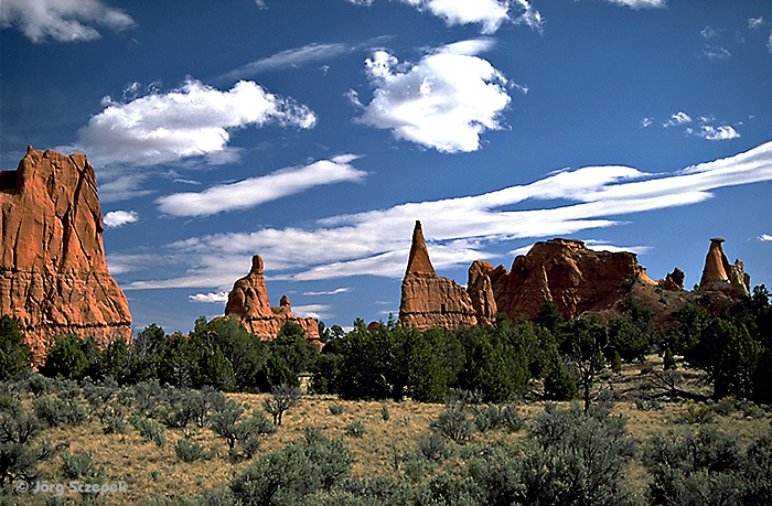 Kodachrome Basin SP, die Formationen entlang dem Grand Parade Trail