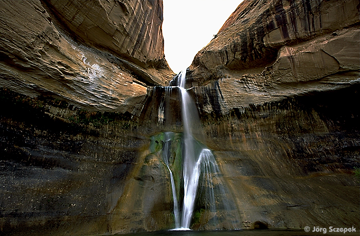 Die Lower Calf Creek Falls im Calf Creek Canyon