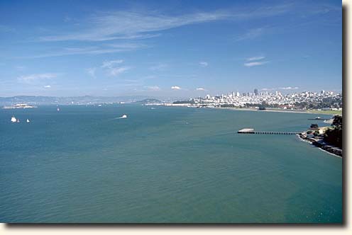 San Francisco : Blick von der GGB auf die Stadt