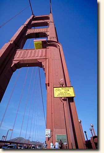 San Francisco: Südlicher Pylon der Golden Gate Bridge