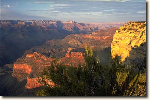 Blick bei Sonnenuntergang nach Osten in den Grand Canyon Grand Canyon NP: Hopi Point