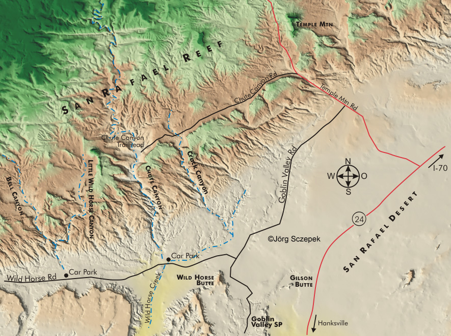 Landkarte San Rafael Reef