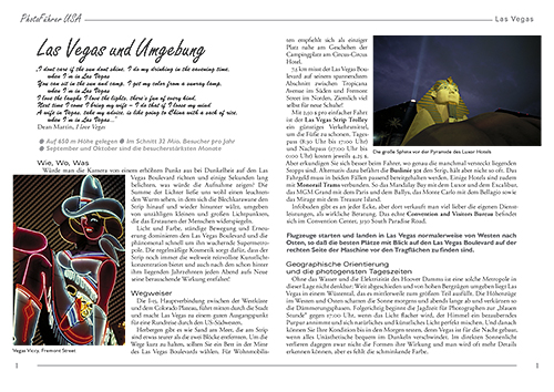 Abbildung einer Seite des PhotoFührer USA PDF-Kapitels Las Vegas/Umgebung