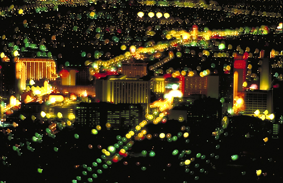 Blick vom Stratosphere Tower auf den Las Vegas Boulevard