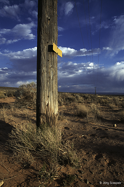 Telegraphenmasten, Painted Desert/Arizona