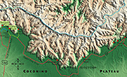 Landkarte Grand Canyon Südrand Eastrim