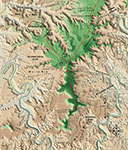 Landkarte Canyonlands NP Island in the Sky Mesa
