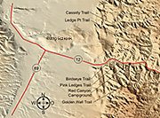 Landkarte Red Canyon